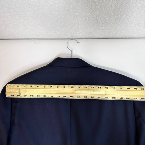 Lauren Ralph Lauren Men's Blazer Sport Coat 100% Wool 2 Button Navy Blue 42R - Picture 8 of 11